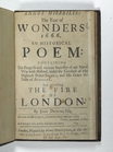 poem - Annus mirabilis: the year of wonders 1666: an historical poem