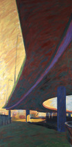 painting; oil on canvas - Westway Triptych