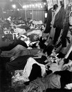photograph; silver gelatin print - Liverpool Street Station underground shelter during the Blitz