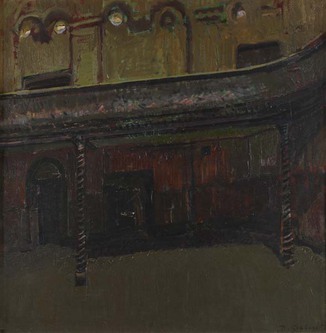 painting; oil on canvas - Wilton's Music Hall