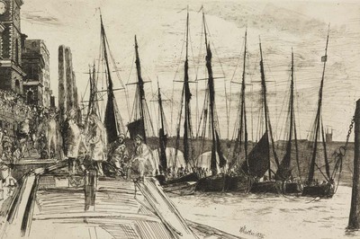 print; etching - Billingsgate