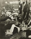 photograph; silver gelatin print - Liverpool Street Station underground shelter during the Blitz